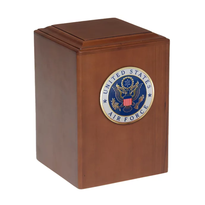 Espresso US Military Emblem Urn - Lone Star Cremation